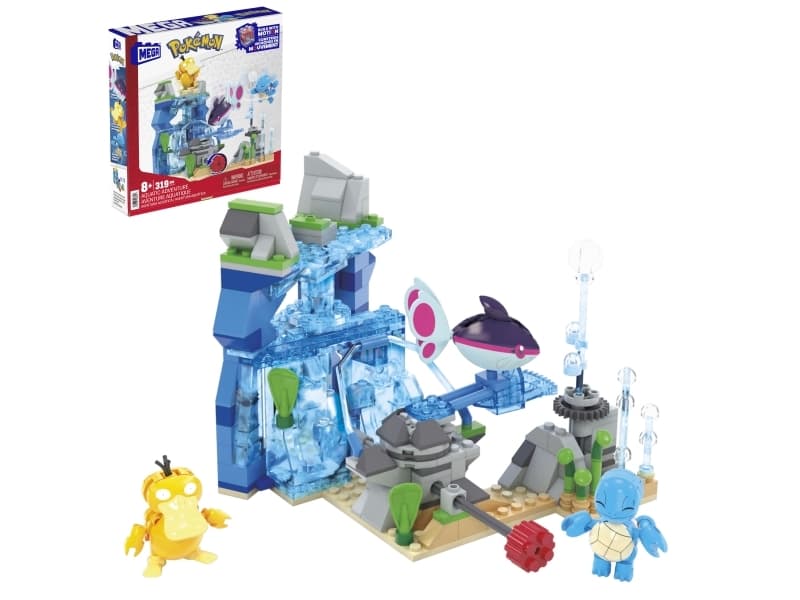 MEGA Pokémon Aquatic Adventure, Rakennuspakkaus, 8 vuosi/vuosia, Muovi, 319 kpl, 573,8 g