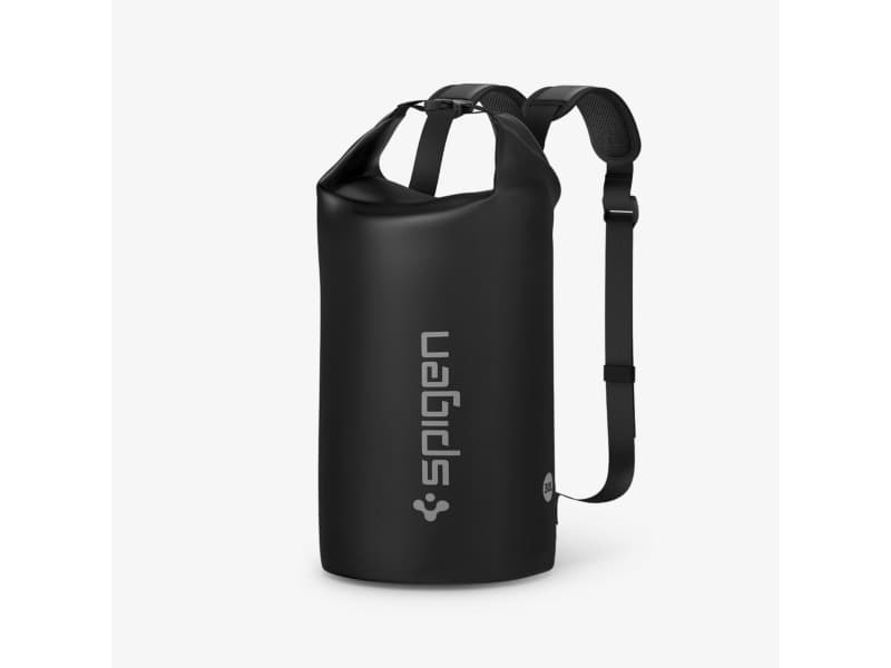 Spigen AquaShield A631, Retkeily, Rannalle, Telttailu, Canoeing, Kayaking, Vesiurheiluaktiviteetti, Universaali, musta, Termoplastinen polyuretaani (TPU), Napsautussolki, Vetoketju, IPX6
