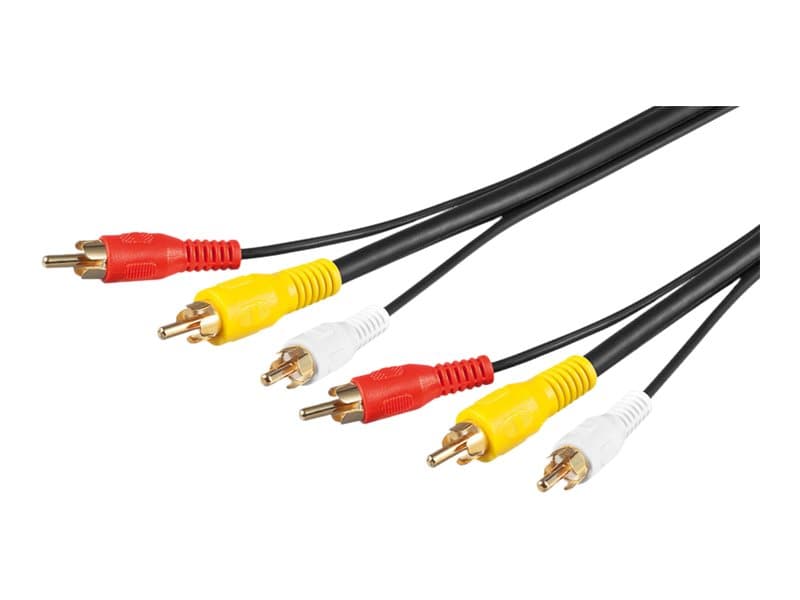 goobay AVK 201-0150 - Video/audiokaapeli - RCA x 3 han til RCA x 3 han - 1,5 m