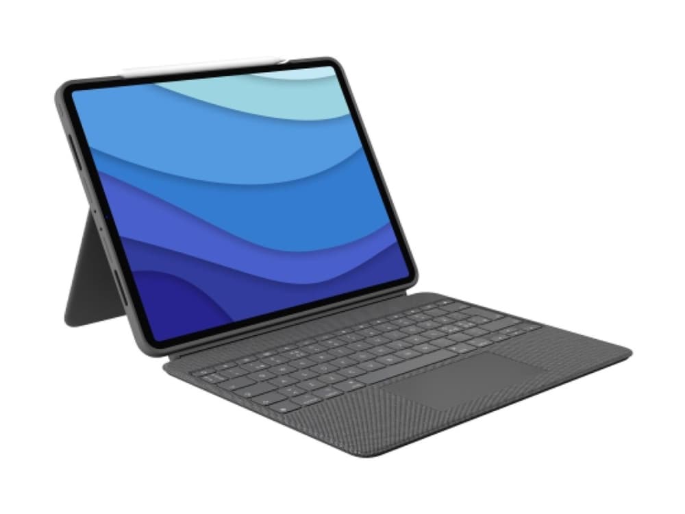 Logitech Combo Touch - Näppäimistö ja foliokotelo - ohjauslevyllä - taustavalaistu - Apple Smart -liitin - QWERTY - pohjoismainen (tanskalainen/suomalainen/norjalainen/ruotsalainen) - grafiitti - Apple 11-tuumaiseen iPad Pro -puhelimeen (M4)
