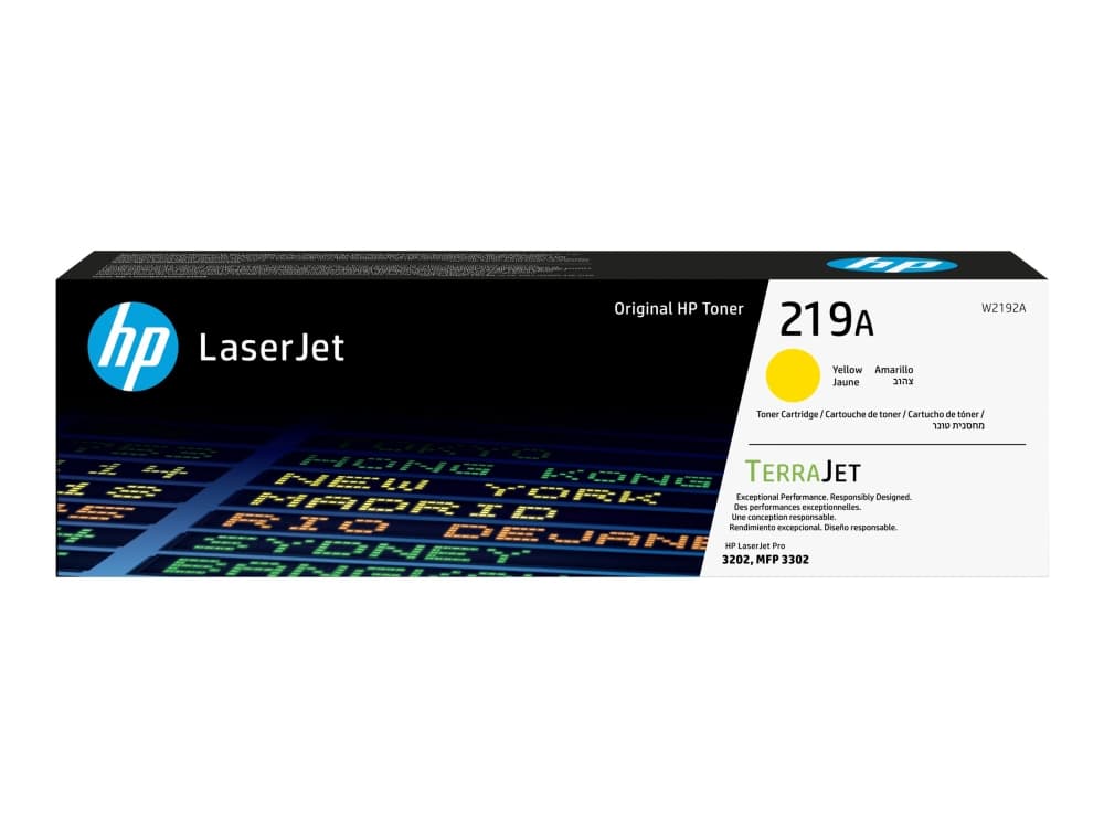 HP 219A -värikasetti, keltainen, alkuperäinen, LaserJet, 1200 sivua, 0 sivua, Keltainen, 1 kpl