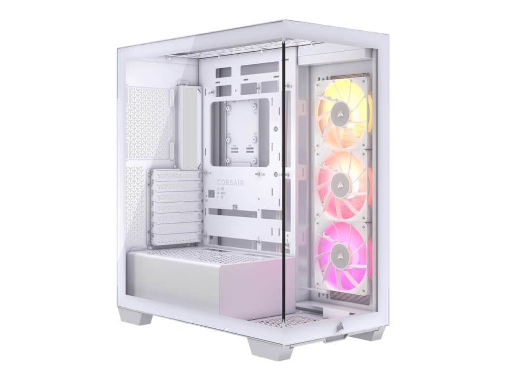 Corsair iCUE LINK 3500X RGB, Midi Tower, PC, Valkoinen, EATX, Terästä, Karkaistu lasi, Pelaaminen