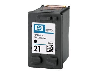 HP 21, alkuperäinen musta mustekasetti, Vakio, Musta, Väriainepohjainen muste, 5 ml, 1 kpl, 190 sivua