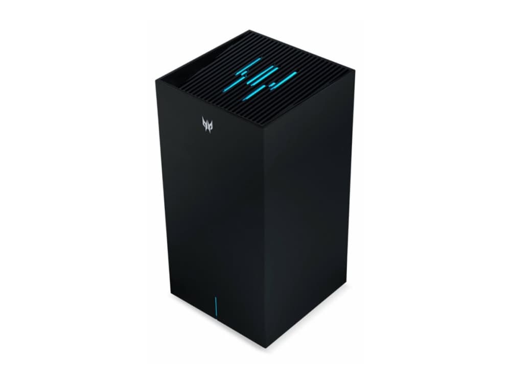 Acer Predator Connect X7 5G CPE, Wi-Fi 7 (802.11be), Kolmikaista (2,4 GHz/5 GHz/6 GHz), Ethernet LAN, 5G, musta, Pöytäreititin