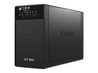 ICY BOX IB-RD3620SU3, 0 TB, SATA, Serial ATA II, Serial ATA III, 1,5 kg, Työpöytä, Musta