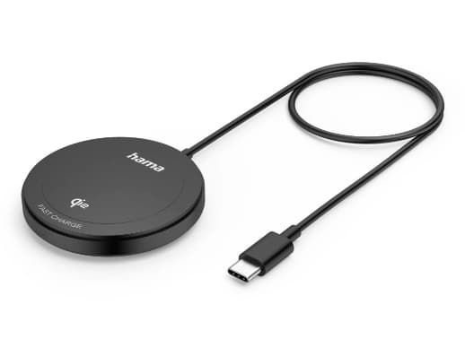 Hama 00201725 Vastaanotin mobiililaitteiden langattomaan lataukseen Matkapuhelin/älypuhelin USB Type-C (00201725)