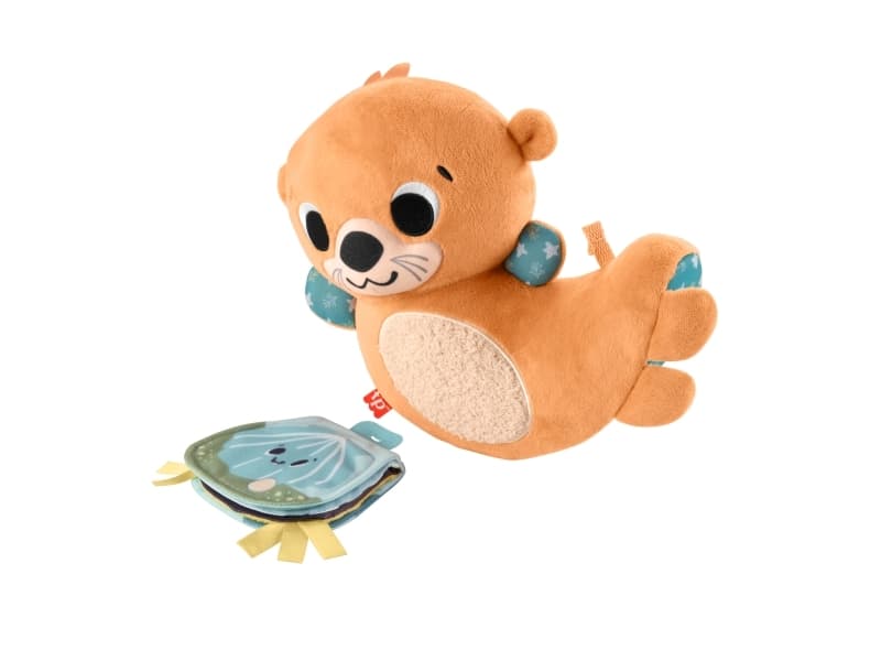 Fisher-Price 2-in-1 Rockin"" Tummy Time Otter, 0 vuosi/vuosia, Kangas, Muovi, Sininen, Oranssi