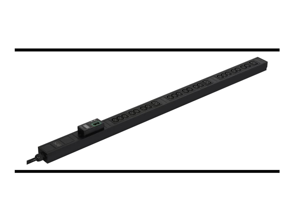 APC EPDU1216M, Mitattu, 0U, Kolmivaiheinen, Pystysuora, Alumiini, Musta
