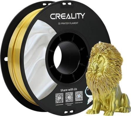 CR-Silk PLA Filamentti Creality (Gold-sidabrinis)