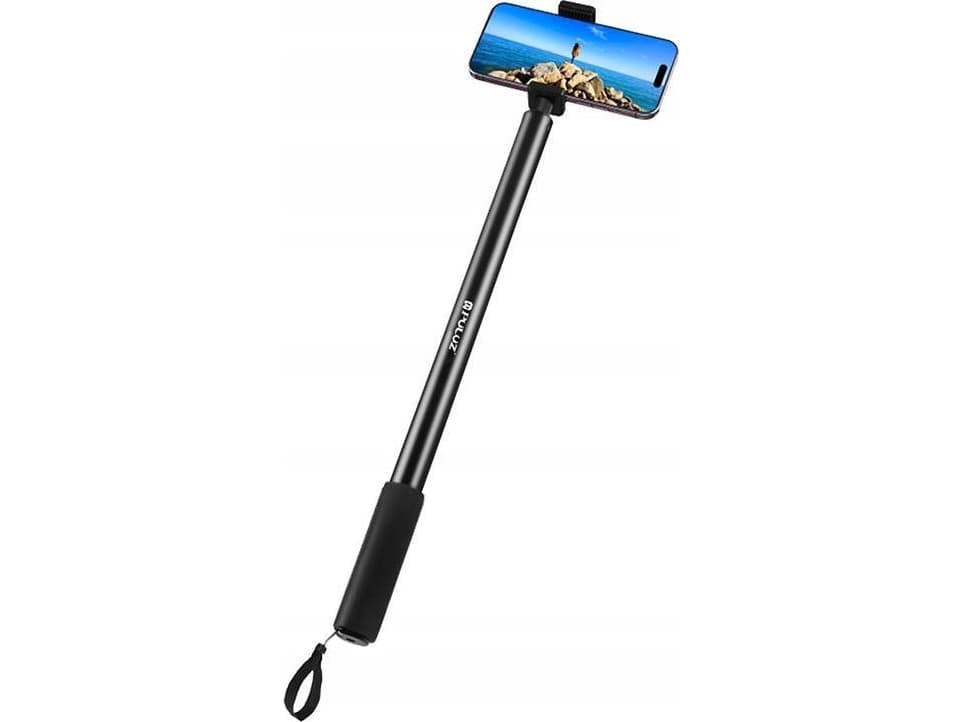 Metallinen selfiepidike 2m PULUZ Insta360 One RS/X2/X3 -kameralle (musta)
