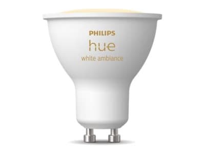 Philips Hue White ambiance - LED-spottilamppu - GU10 - 4.2 W - luokka E - lämmin - viileä valkoinen valo - 2200-6500 K