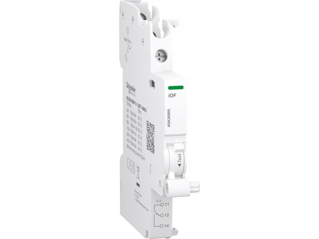 Acti9 Signaalikytkin iOF 1OC 100mA - 6A iC60:lle Kaksoisliitin ruuviliittimillä, 24...415V AC &