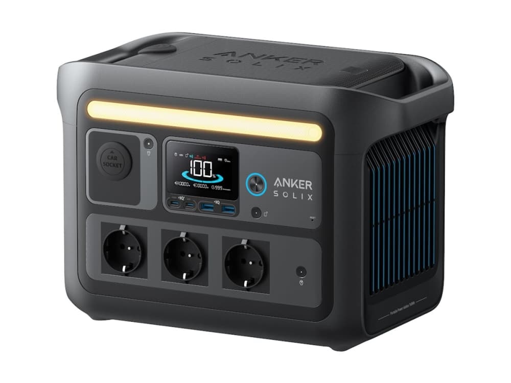 Anker SOLIX C800X - Kannettava voimalaitos - AC 220-240 V - 1600 Watt - 1-vaihe - litiumrautafosfaatti - 768 Wh - Wi-Fi, Bluetooth - lähtöliittimet: 8