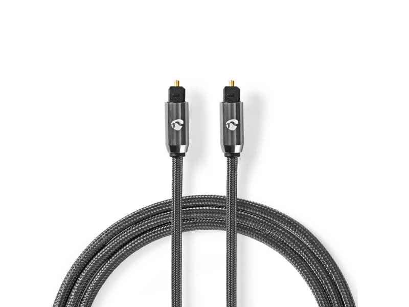Nedis CATB25000GY50, TOSLINK, Handstik, TOSLINK, Handstik, 5 m, harmaa