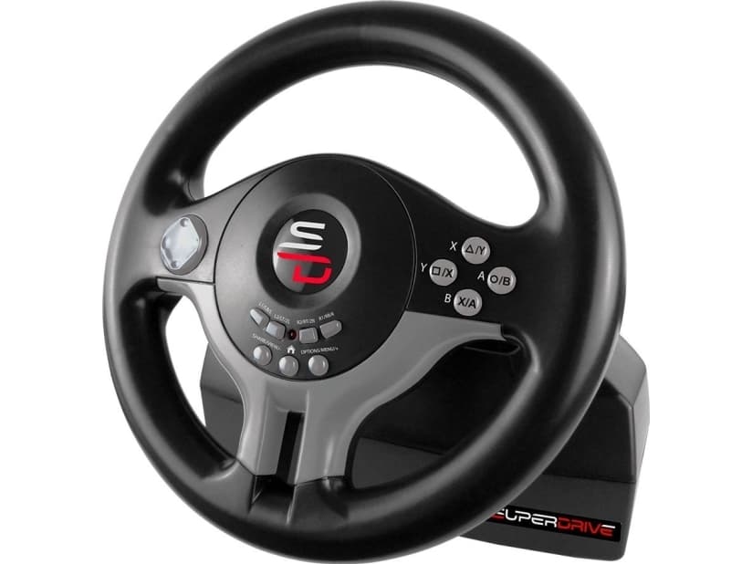 Subsonic - Superdrive - Kilpaohjauspyörä / ohjauspyörä SV200 polkimilla ja vaihdelaudoilla Nintendo Switchille - PS4:lle - Xbox Onelle - PC:lle