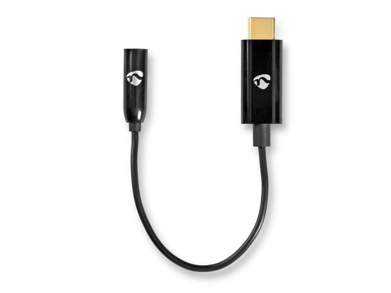 Nedis CCBW65950BK015, 3,5 mm, liitin, USB Type-C, liitin, 0,15 m, Lajittelu