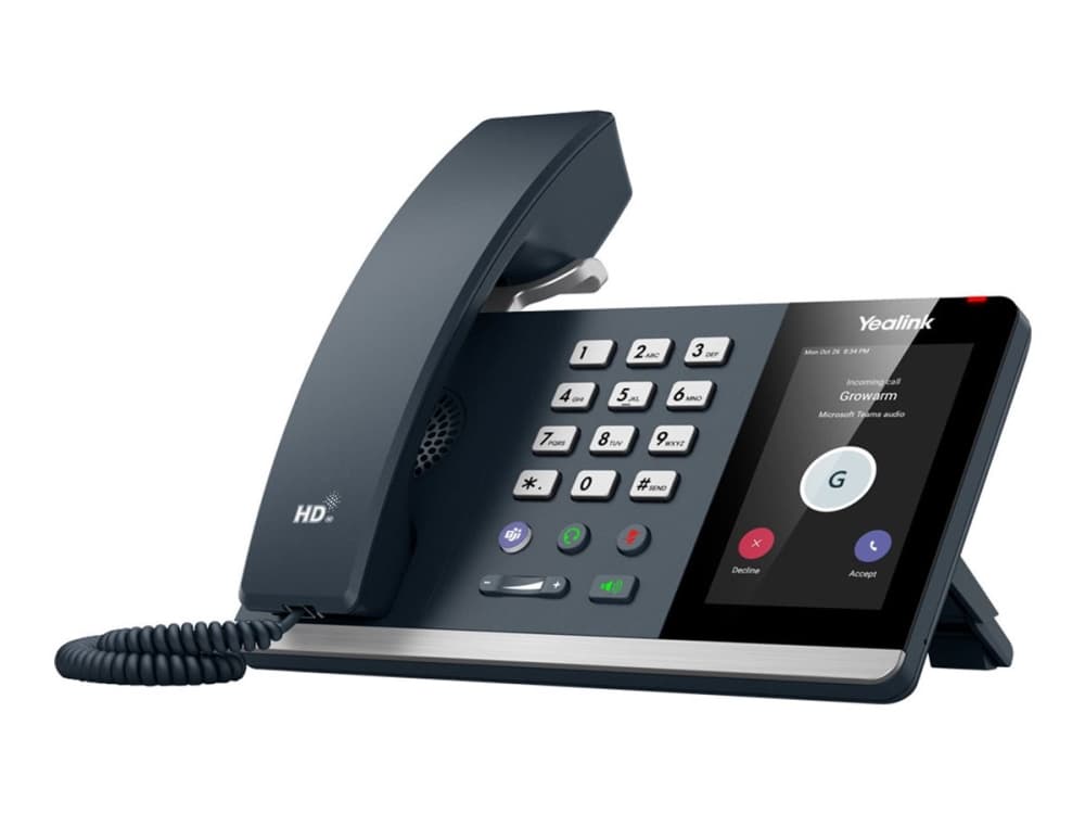 Yealink MP54 E2-joukkueet, IP Phone, Harmaa, Johdollinen puhelin, LCD, 10,2 cm (4), 480 x 800 pikseliä
