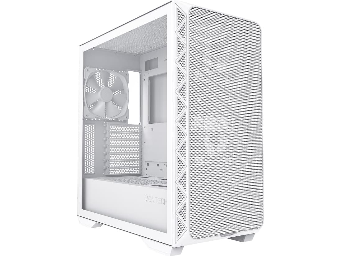 Montech AIR 903 Base Midi-Tower, grūdintas stiklas - baltos spalvos