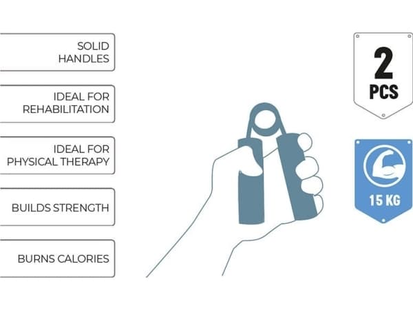 Umbro - Käsipuristin 15 kg 2 kpl (punainen)