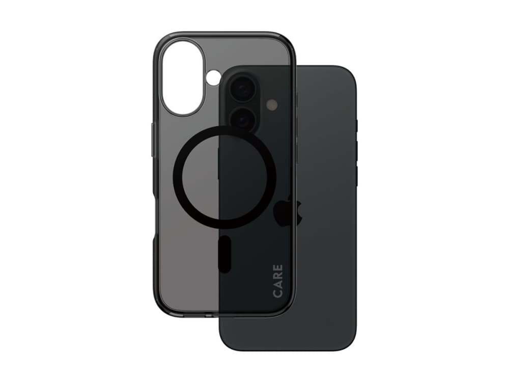 PanzerGlass CARE™ by ® Urban Combat Case Smokey w. Black MagSafe iPhone 16, Suojus, Apple, Apple - iPhone 16, musta