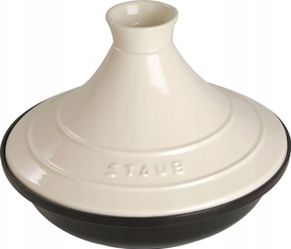 Staub TAJINE, Pyöreä, Musta, Kerman väri, valurauta, 2 L, Induktio, 28 cm