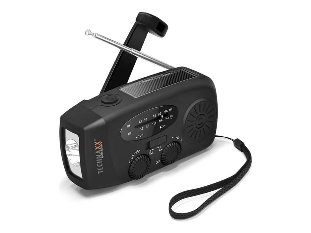 Technaxx TX-238, Kannettava, Analoginen & digitaalinen, AM, FM, Musta, ABS, Yksivärinen