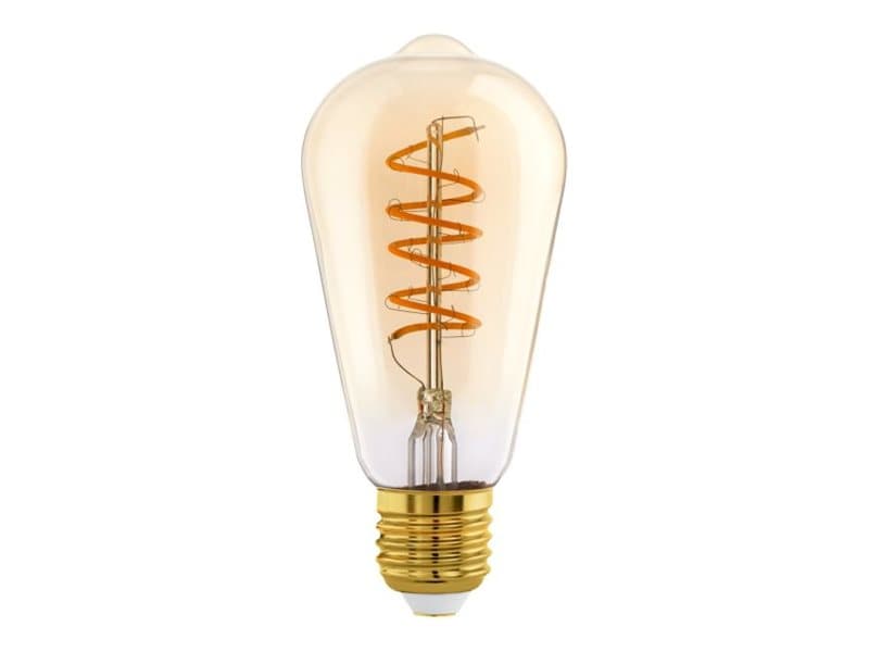 EGLO E27 ST64 SPIRAALI 4W 245LM 2200K HIMMENNIN KELTAINEN PAKETTI 8