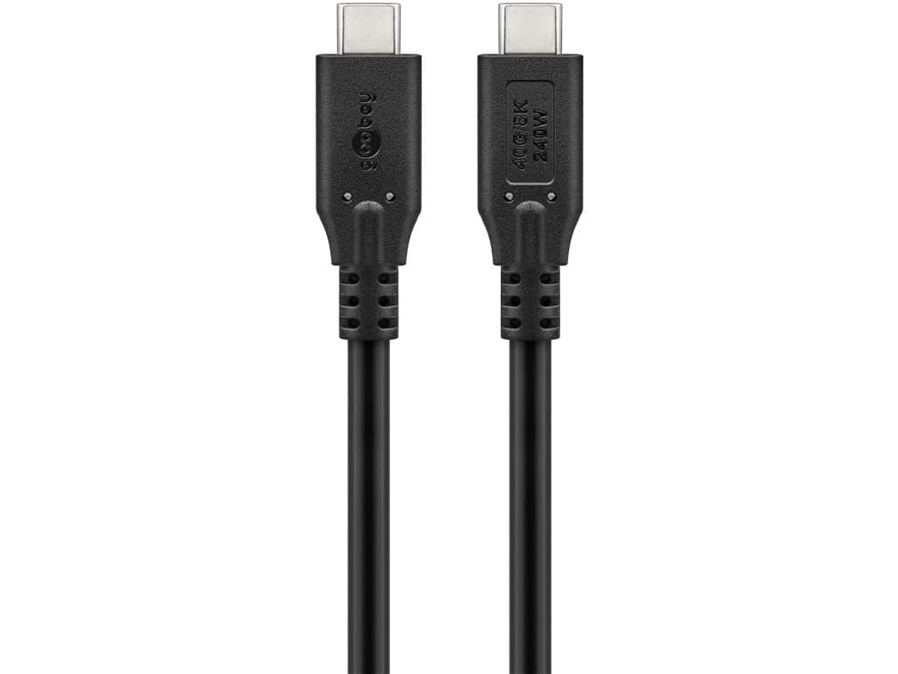 Goobay 74184, 1,5 m, USB C, USB C, USB4 Gen 2x2, 40 Gbit/sek., Lajittelu