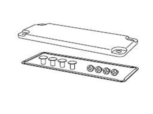 FIBOX Blindflange EK polykarbonaatti str.2 280mm kasseside med skruerille