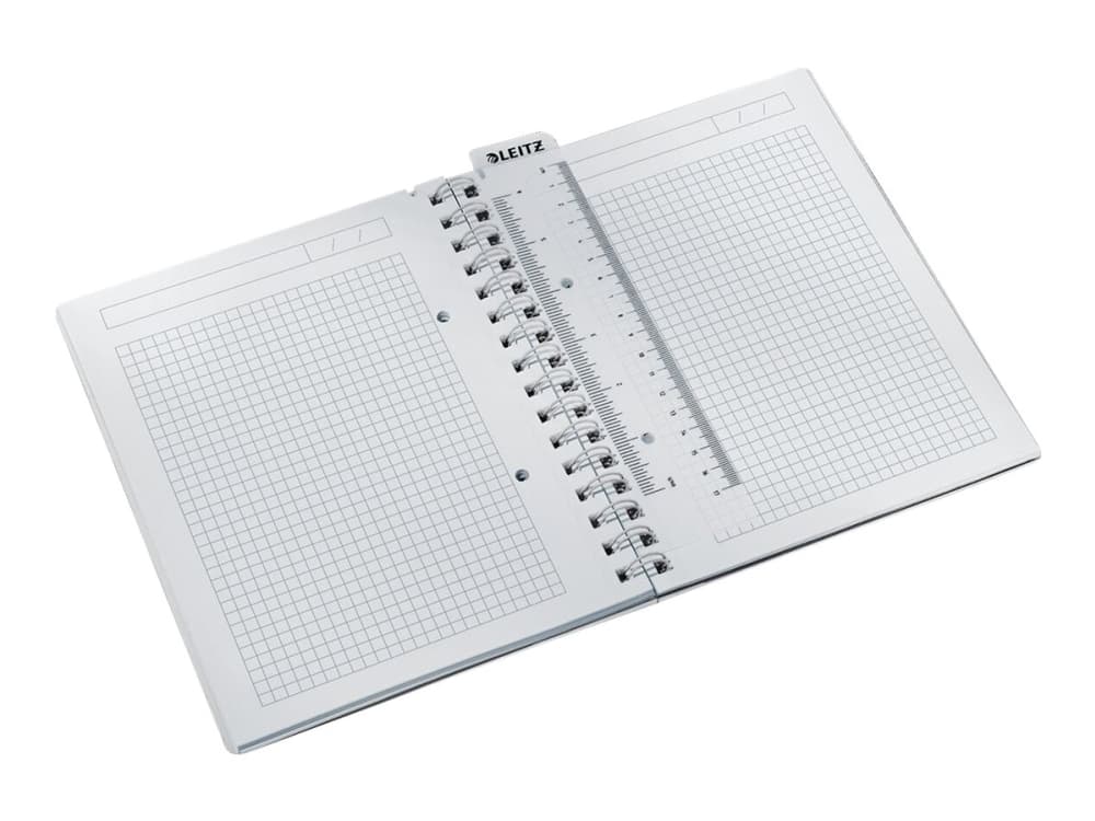 Leitz WOW, valkoinen, A5 PP Leitz WOW, ruudullinen muistikirja 46410001