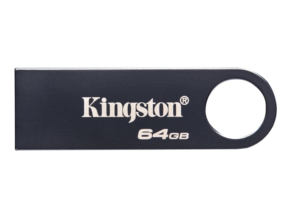 Kingston Technology DataTraveler 64 Gt SE9 G3 – tumma nikkeli, 64 GB, USB A-tyyppi, 3.2 Gen 1 (3.1 Gen 1), 220 MB/s, Ilman suojusta, musta