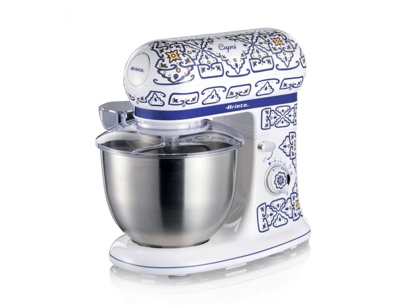 Ariete 1588/0C, Pöytäsekoitin, Sininen, Monivärinen, Vaivaaminen, Sekoitus, 5,5 L, Pyörivä, Ruostumaton teräs