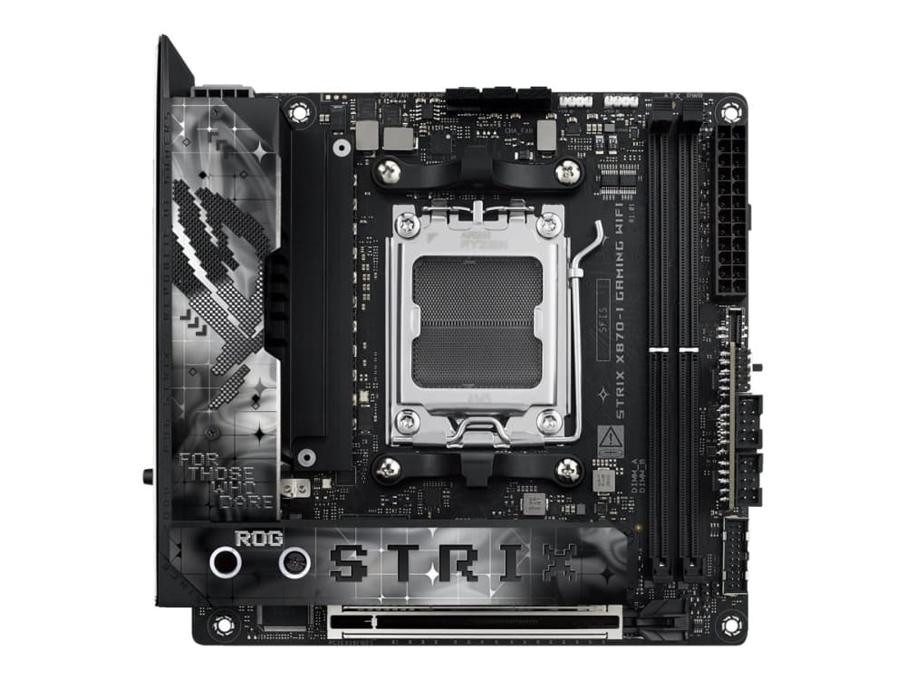 ASUS ROG STRIX X870-I GAMING WIFI - Motherboard - Mini-ITX - Socket AM5 - AMD X870 Chipsatz - USB4, USB 3.2 Gen 2, USB-C 3.2 Gen2, USB 3.2 Gen 1 - Wi-Fi 7, Bluetooth, 2.5 Gigabit LAN - Onboard-Grafik