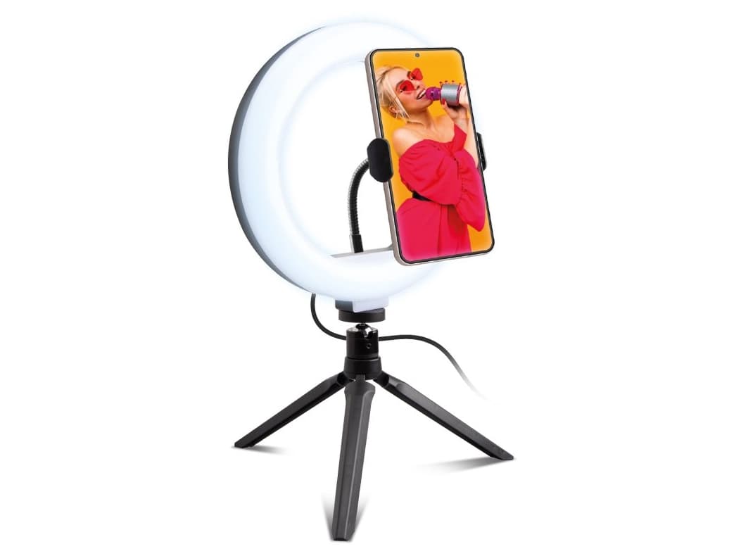 SBS TESELFIERINGCLIP, LED, musta, Valkoinen, USB, 5 V, 20 cm, 200 mm