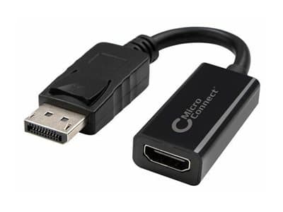Microconnect DPHDMI2, 0,05 m, DisplayPort, HDMI, Uros, Naaras, Nikkeli