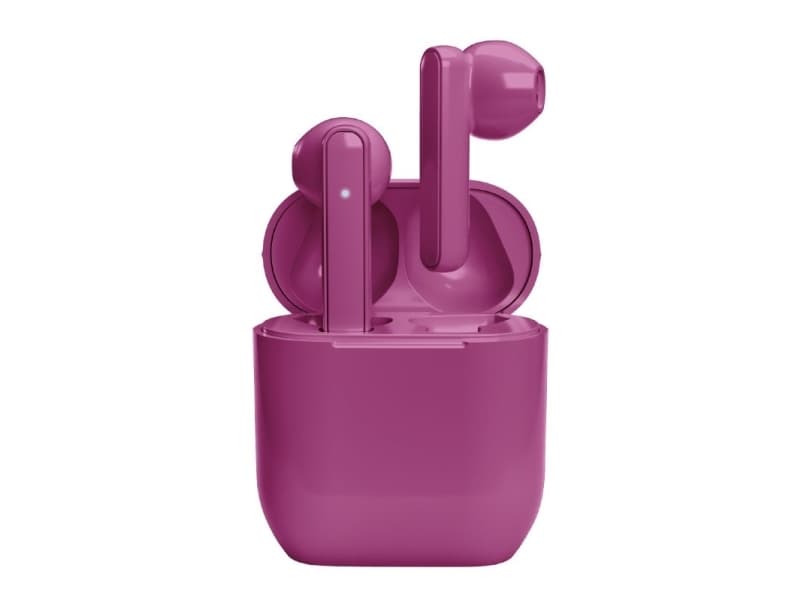 Nubox True Wireless Stereo høretelefoner. violetti