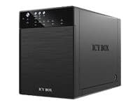 ICY BOX IB-3640SU3, HDD, SATA, 3.5, USB 3.2 Gen 1 (3.1 Gen 1) Type-B, musta, Alumiini, Muovi