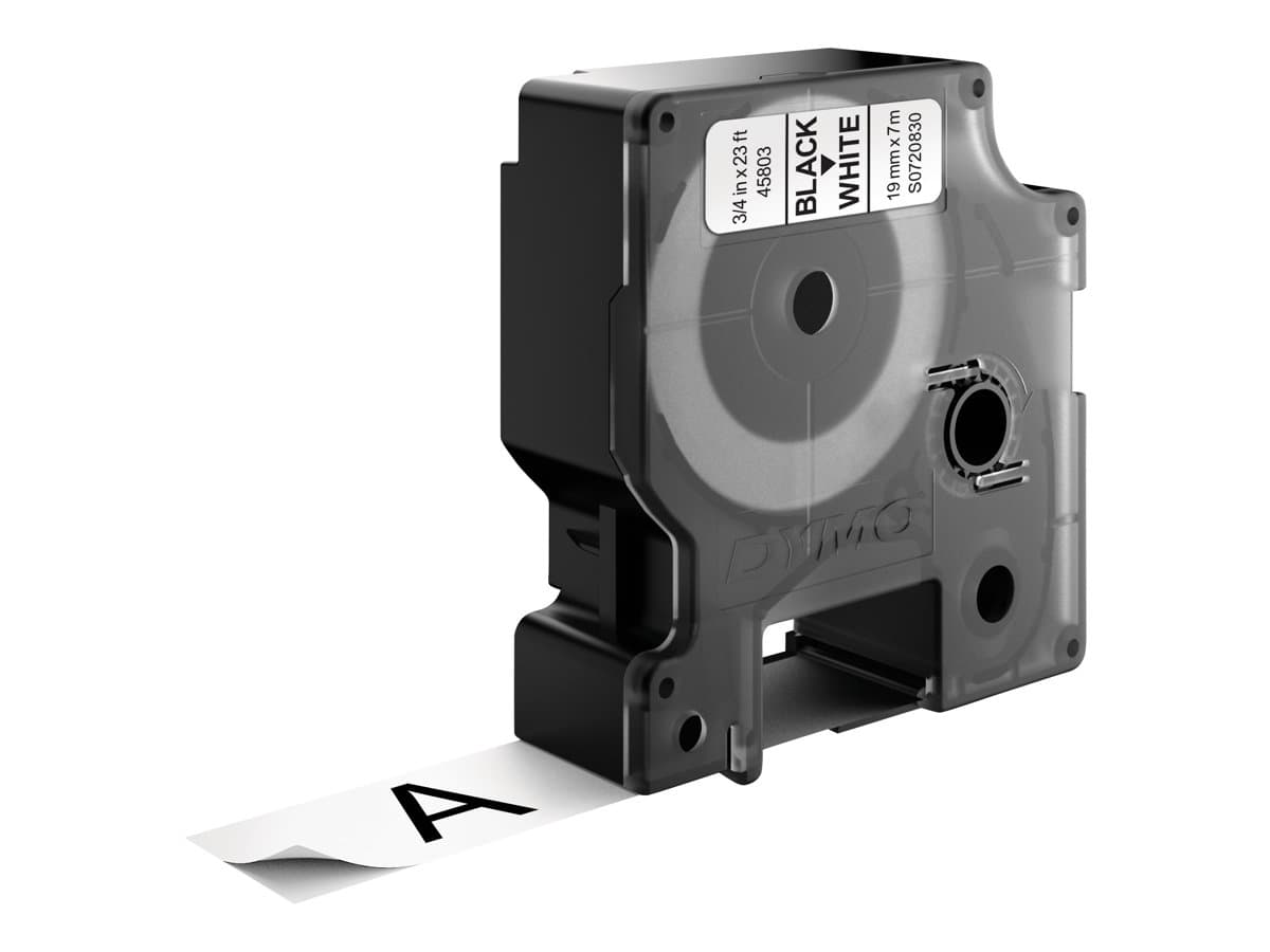 DYMO D1 - vakiopolyesteritarrat - Mustaa valkoisella -19mm x 7m, Musta valkoisella, Polyesteri, Belgia, -18 - 90 °C, DYMO, LabelManager, LabelWriter 450 DUO