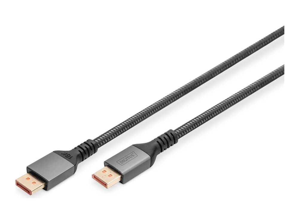 DIGITUS PREMIUM DisplayPort 2.1 16K60Hz DP/DP M/M liitäntäkaapeli musta 1m