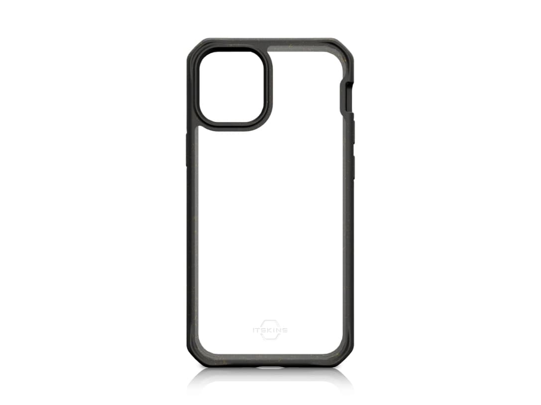 ITSKINS Feronia Bio, Suojus, Apple, iPhone 12 Pro Max, 17 cm (6.7), Musta, Läpinäkyvä