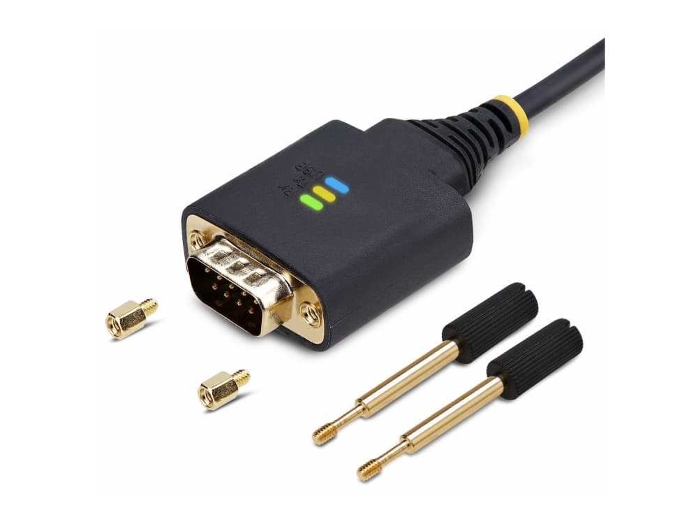 StarTech.com 1P1FFC-USB-SERIAL, Lajittelu, 0,3 m, USB Type-A, DB-9, Hanstik, Hanstik