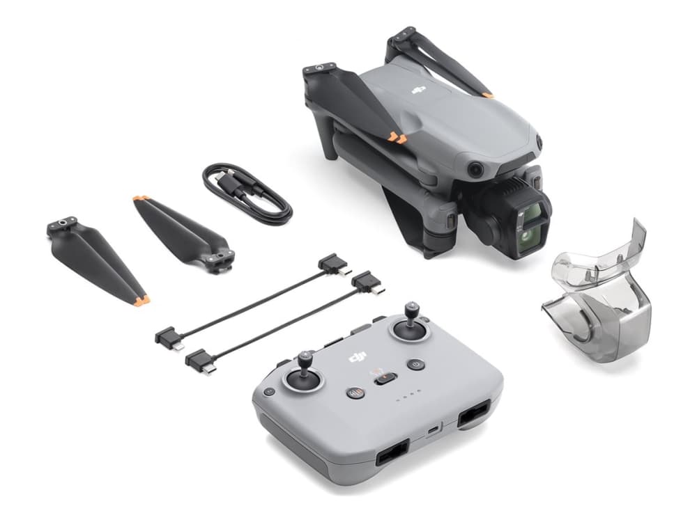 DJI Air 3s RC-N3, 4 roottoria, 50 MP, 3840 x 2160 pikseliä, 27 m/s, 4276 mAh, Harmaa