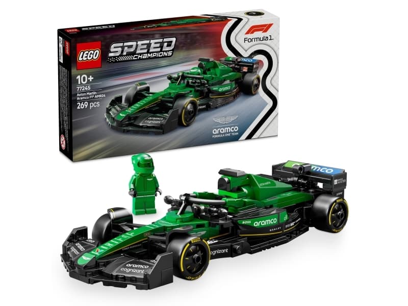 LEGO Speed Champions 77245 Aston Martin Aramco F1 AMR24 kilpa-auto