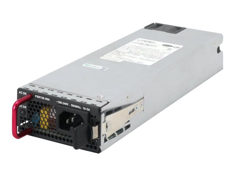 HPE X362 - Virtalähde - pikaliitin/redundantti (pistokemoduuli) - AC 100-240 V - 720 Watt - Eurooppa - malleihin HPE 5130 24, 5130 48, 5500-24, 5500-48, 5510 24, 4 FlexNetwork 5510 24, 5510 48