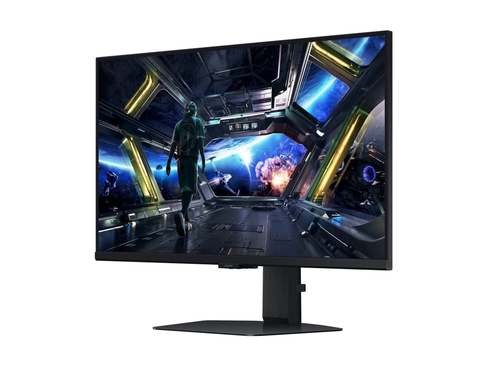 Samsung Odyssey G7 S27DG702EU - G70D-sarja - LED-näyttö - älykäs - pelinäyttö - 27 - 3840 x 2160 4K UHD (2160p) @ 144 Hz - Fast IPS - 350 cd/m² - 1000:1 - DisplayHDR 400 - 1 ms - 2xHDMI, DisplayPort - kaiuttimet - musta