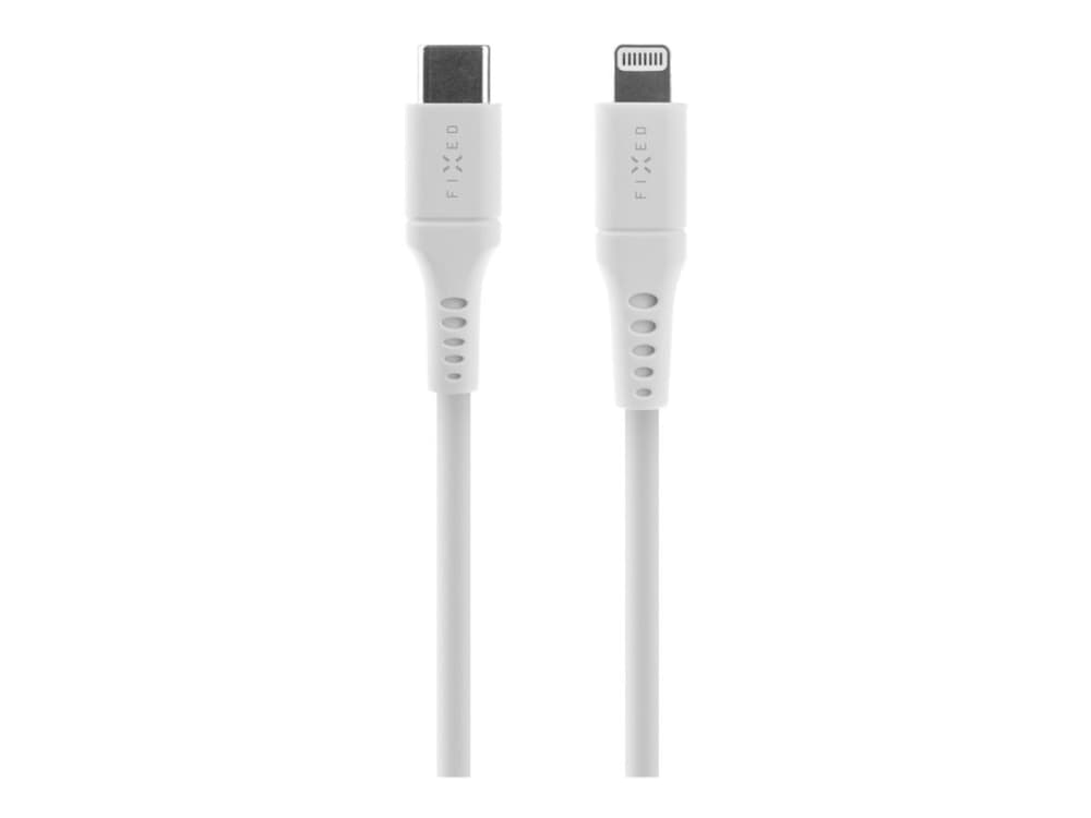 FIXED FIXDLS-CL12-WH, 1,2 m, Lightning, USB C, Uros, Uros, Valkoinen