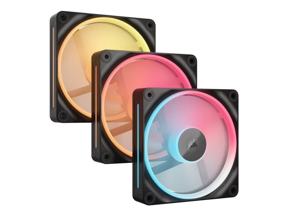 CORSAIR iCUE Link LX120-R RGB - Sisäosa tuulettimella - käänteinen siipi - 120 mm - musta (3 kpl)