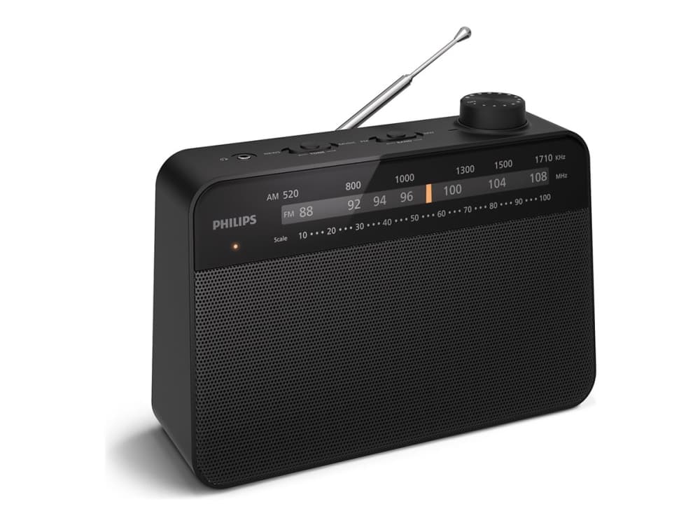 Philips TAR2509/10, Kannettava, Analoginen, AM, FM, Analoginen, 3,5 mm, musta