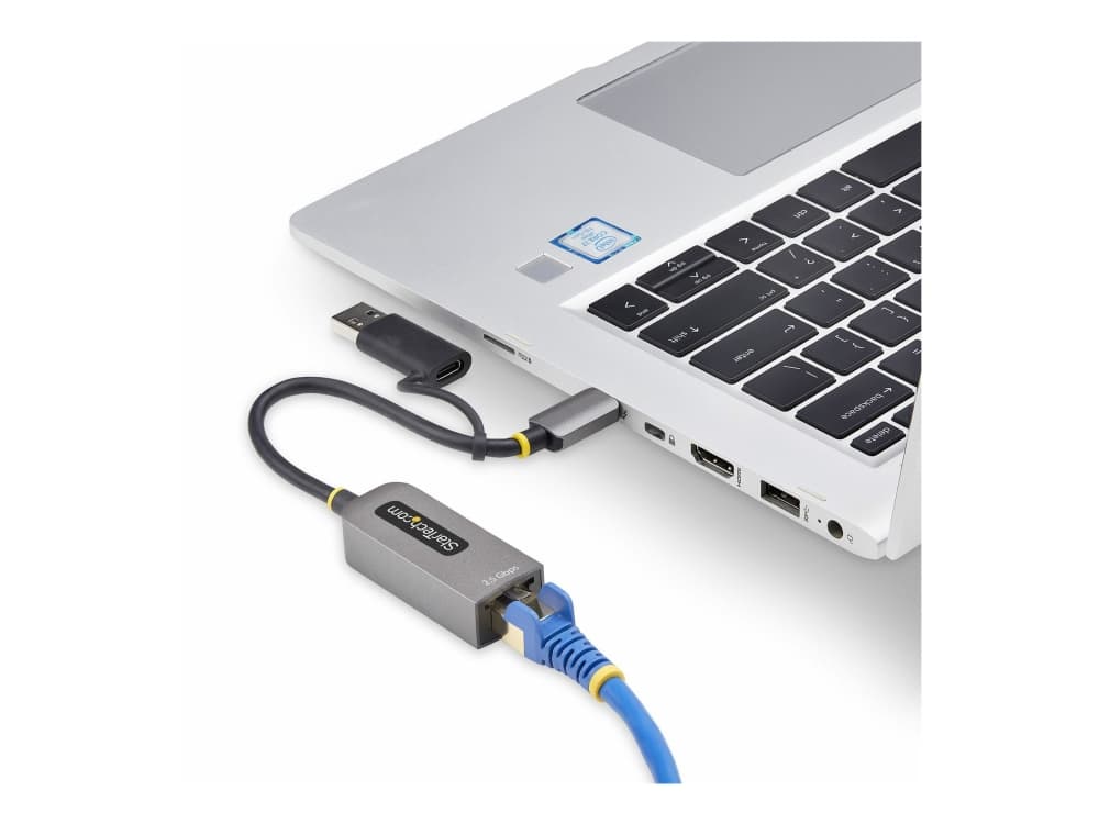 StarTech.com U2GA-USB-C-ETHERNET, langallinen, USB Type-C, Ethernet, 5000 Mbit/s, harmaa