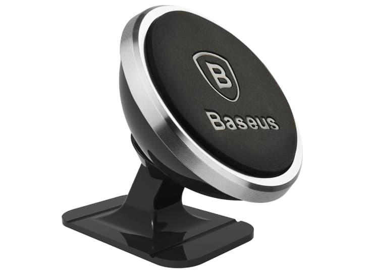 Baseus Magneettinen autoteline puhelimelle (hopea)